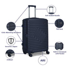 Carlton Crossline 4Wheel Hard Trolley Maroon