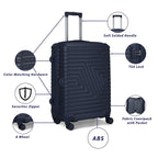 Carlton Crossline 4Wheel Hard Trolley Blue