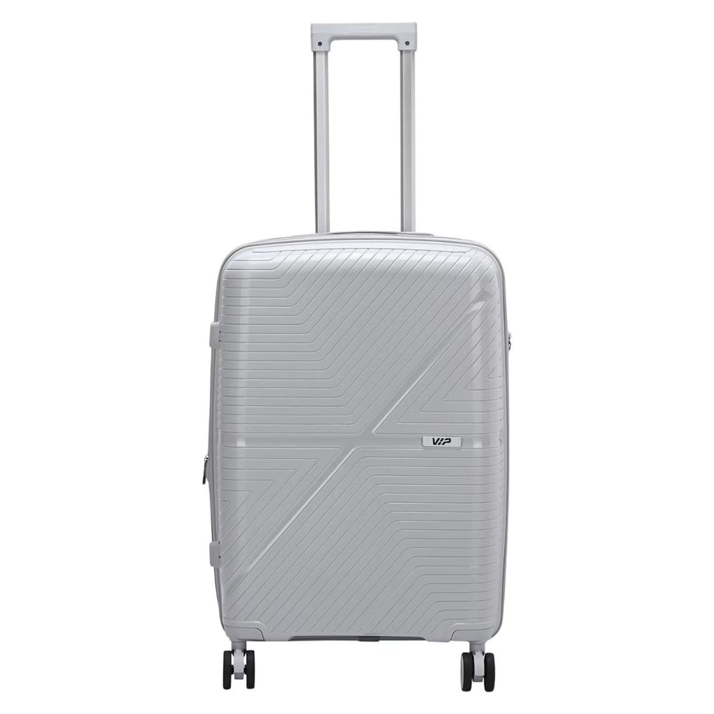 VIP Retreat 4 Wheel Hard Trolley, Light Grey