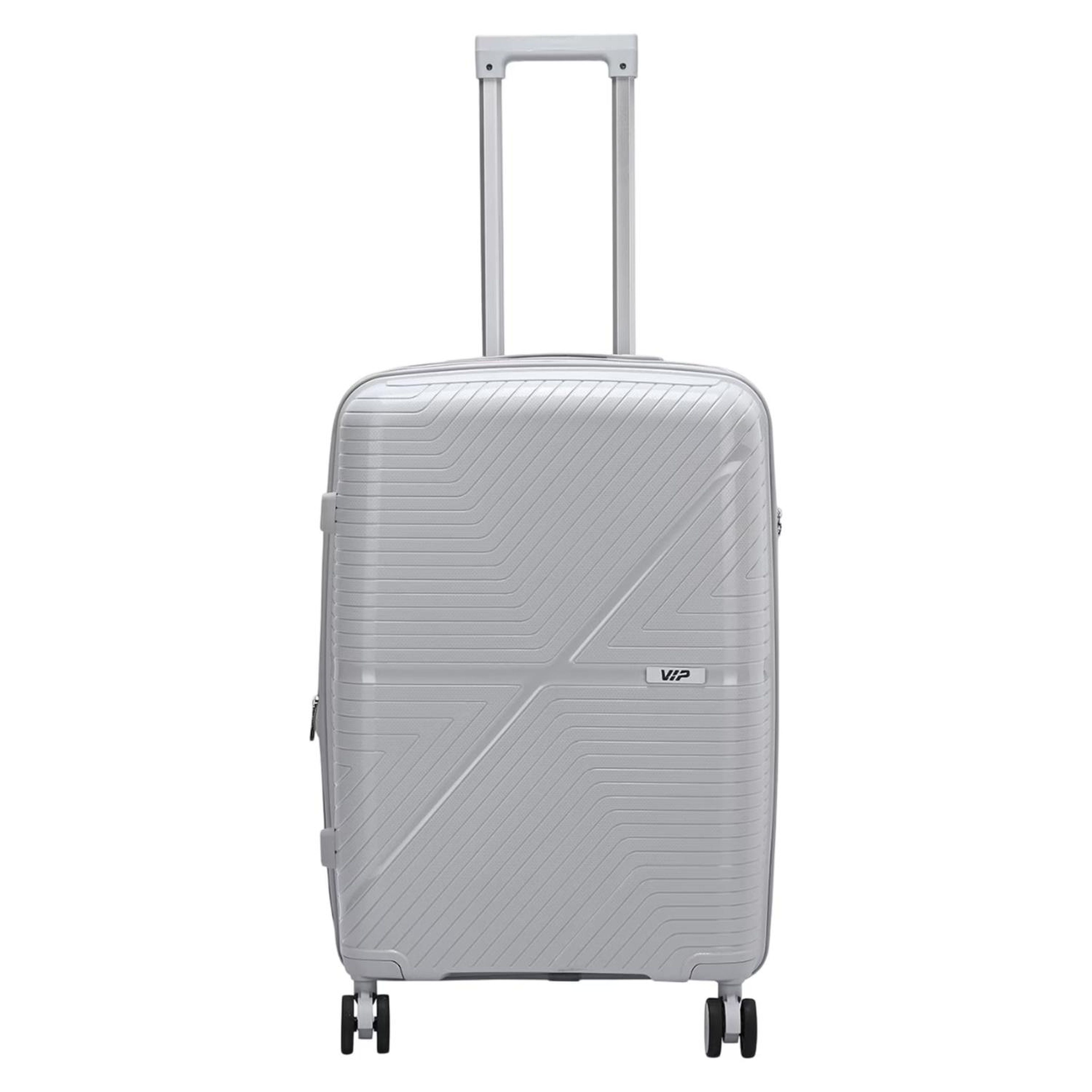 VIP Retreat 4 Wheel Hard Trolley, Light Grey
