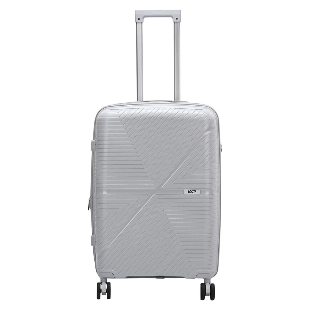 VIP Retreat 4 Wheel Hard Trolley, Light Grey