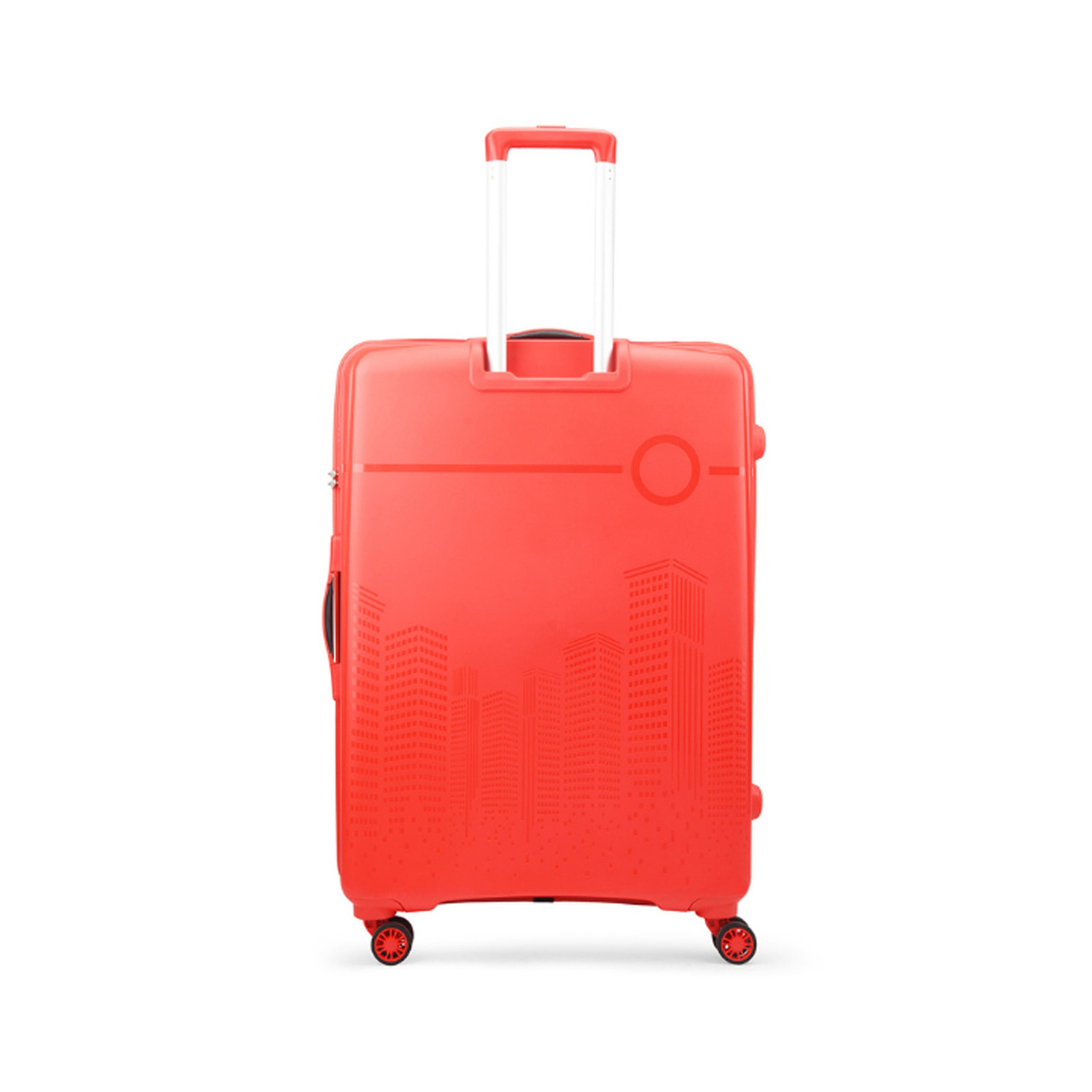 VIP Cityscape Plus 4 Wheel Hard Trolley Red