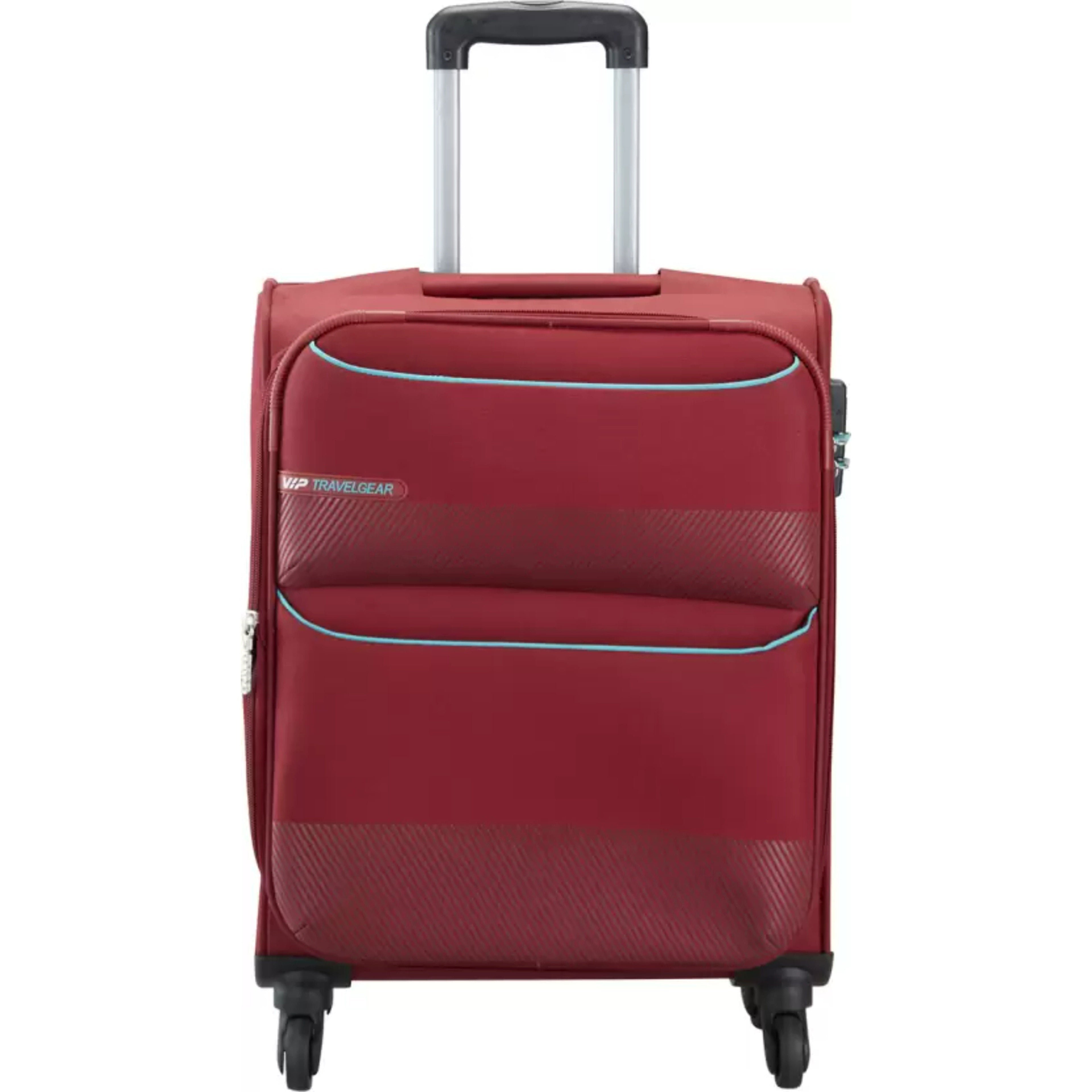 VIP Essencia 4 Wheel Spinner Soft Trolley, Red Main image