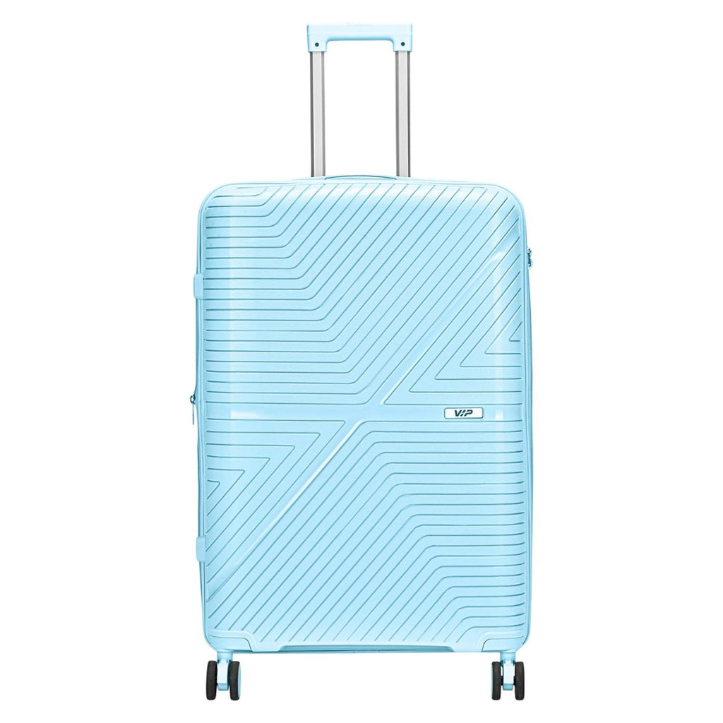 VIP Retreat 4 Wheel Hard Trolley, Light Blue