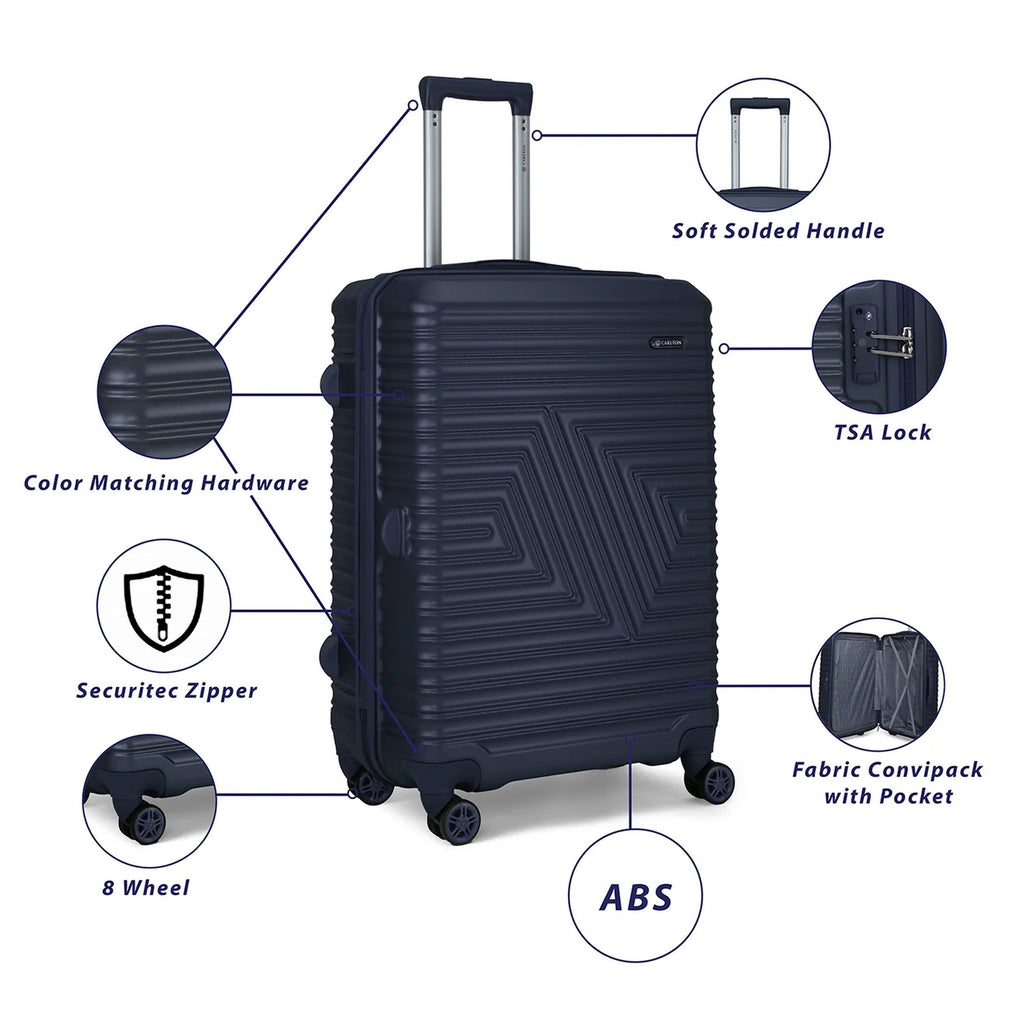 Carlton Crossline 4Wheel Hard Trolley Teal