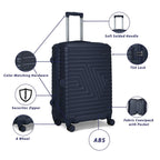 Carlton Crossline 4Wheel Hard Trolley Teal
