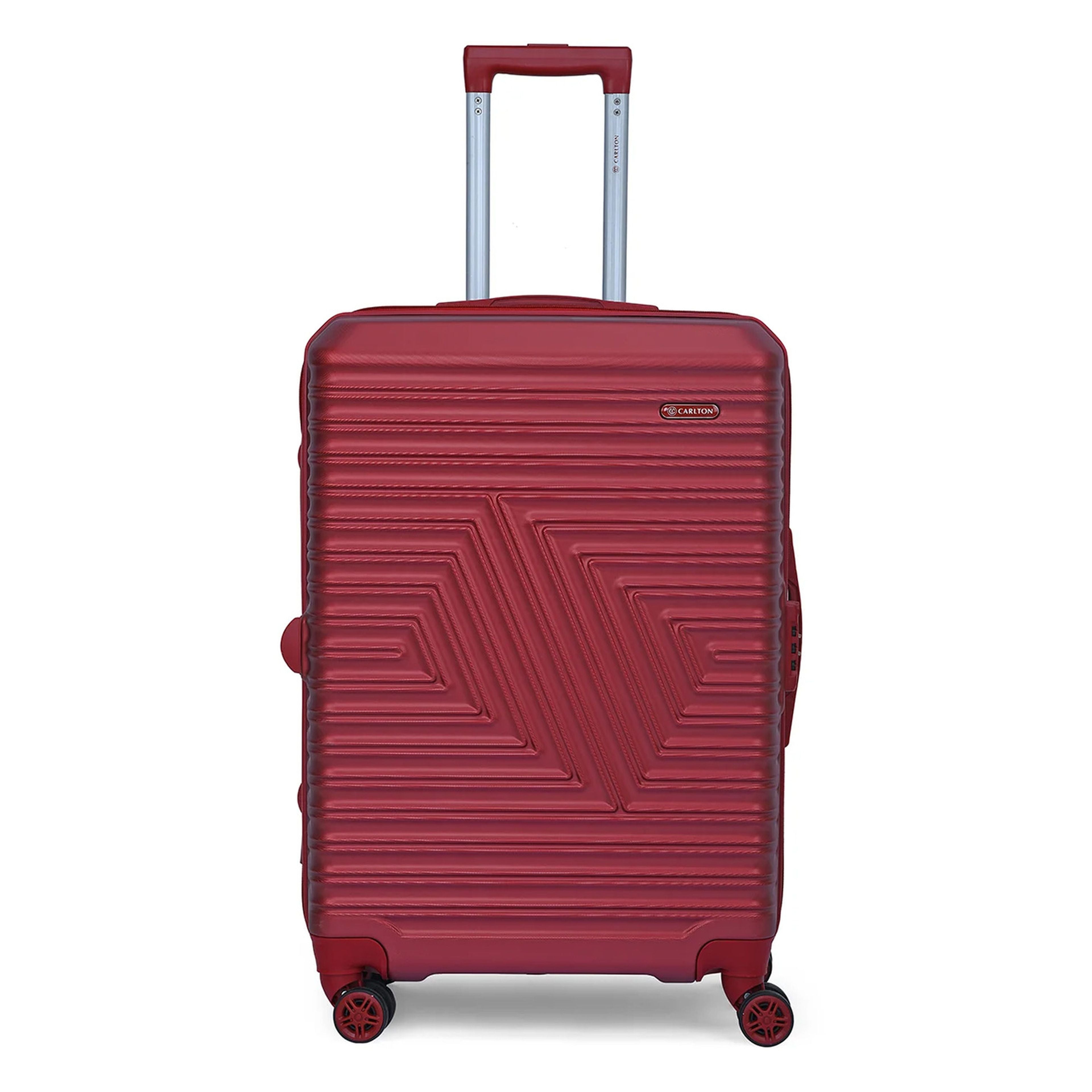 Carlton Crossline 4Wheel Hard Trolley Maroon