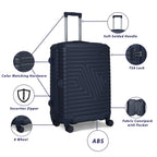 Carlton Crossline 4Wheel Hard Trolley Teal