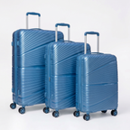 Skybags Skylite Blue 3-piece luggage set - three sizes