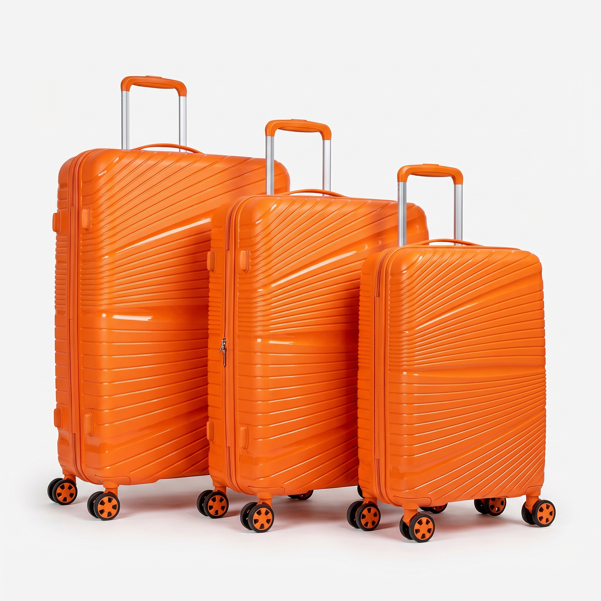 Skybags Skylite Orange 3-piece luggage set - three sizes Main image